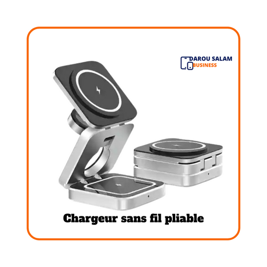 Chargeur par Induction Pliable de 15W - Recharge Rapide Sans Fil
