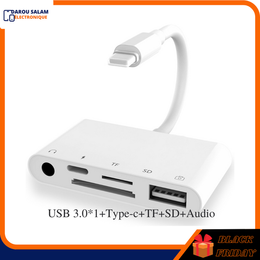 Lightning Adaptateur pour Iphone USB + SD/TF