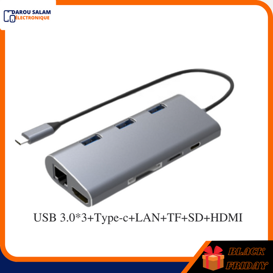 Adaptateur multi-port USB 8 en 1