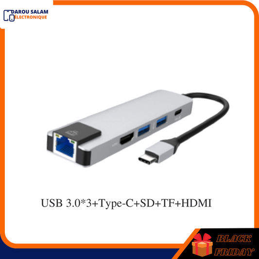 Adaptateur USB multi-ports 5 en 1